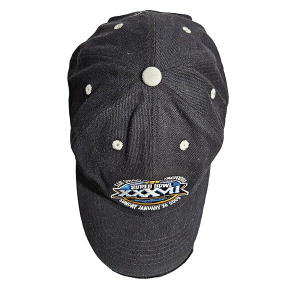 Vtg Super Bowl XXXVII Coors Light Hat Adjustable Cap Black NFL Embroidered Logo - Picture 6 of 10
